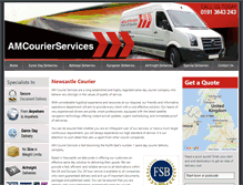 Tablet Screenshot of amcourierservices.co.uk